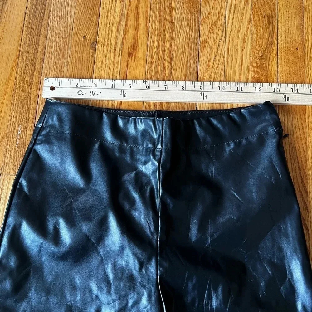 SBetro black pleather pants - Picture 2 of 6